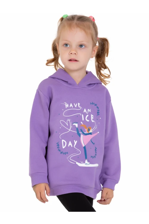 Buz Patenli Kız Baskılı Sweat 54367
