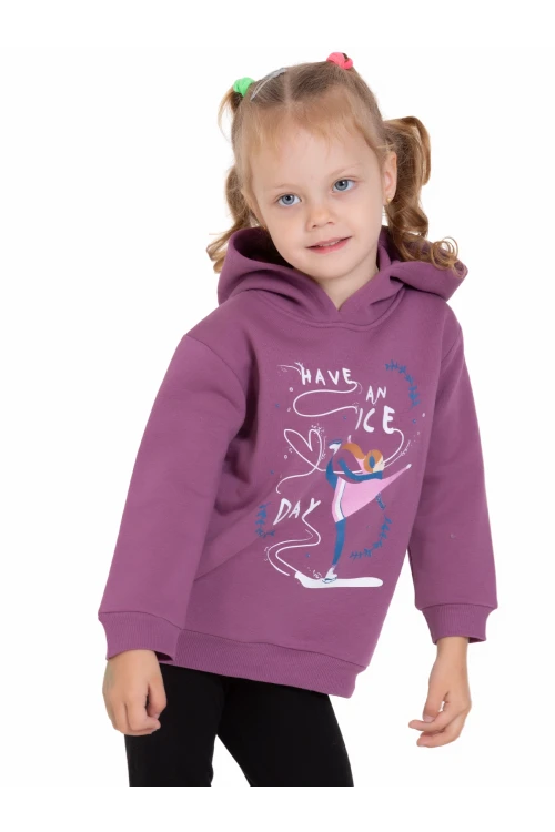 Buz Patenli Kız Baskılı Sweat 54367