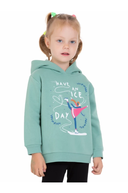 Buz Patenli Kız Baskılı Sweat 54367