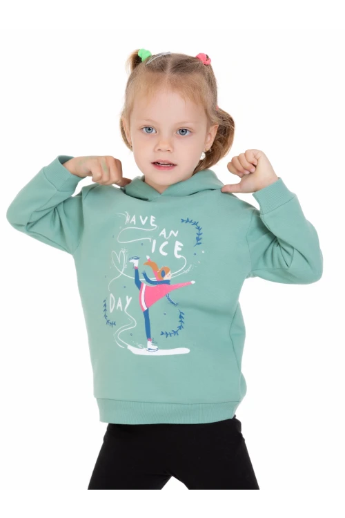 Buz Patenli Kız Baskılı Sweat 54367
