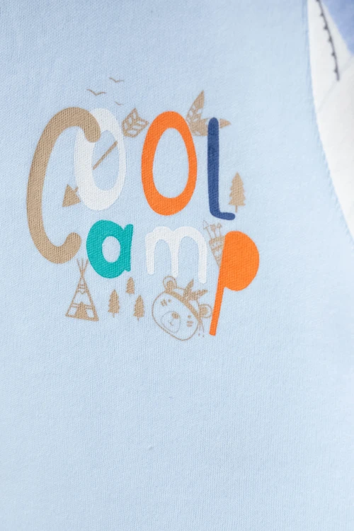 Çadır Desenli Kısa Kol Pijama Takımı 54216