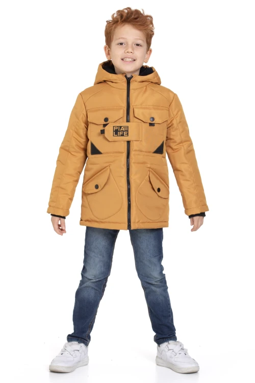 Cepli Kapşonlu Erkek Çocuk Mont 4223