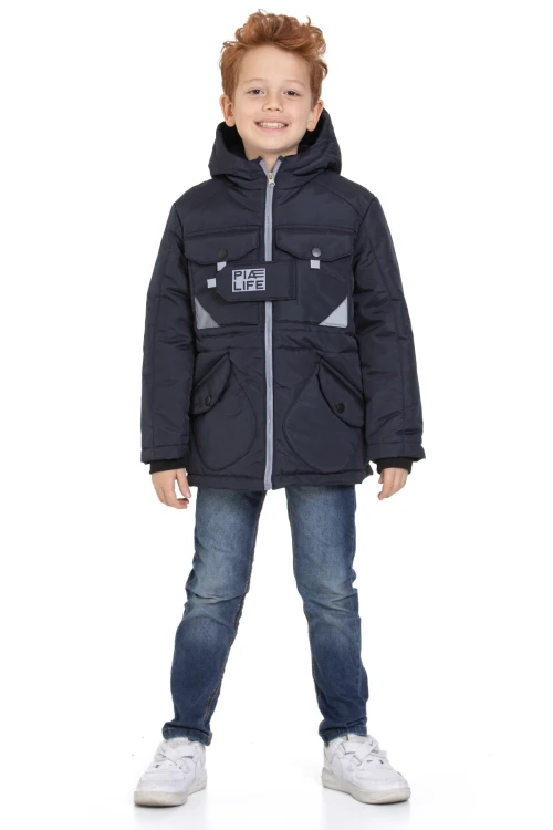 Cepli Kapşonlu Erkek Çocuk Mont 4223