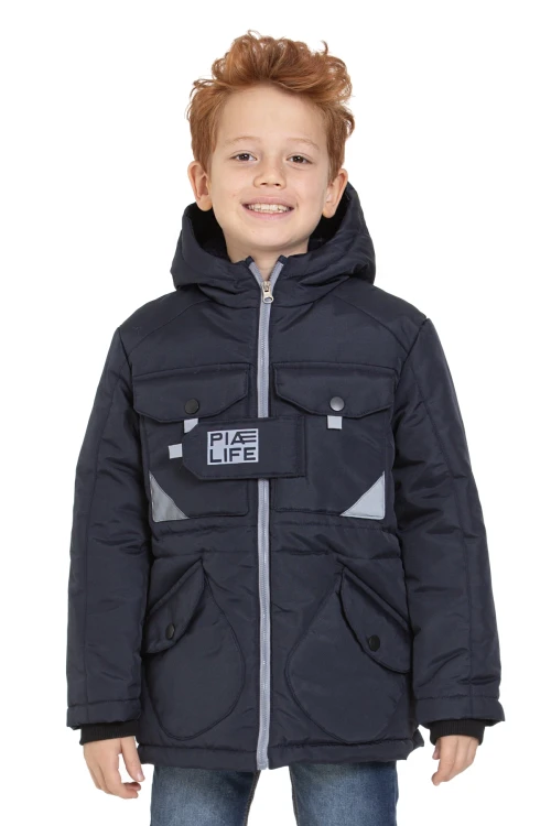 Cepli Kapşonlu Erkek Çocuk Mont 4223