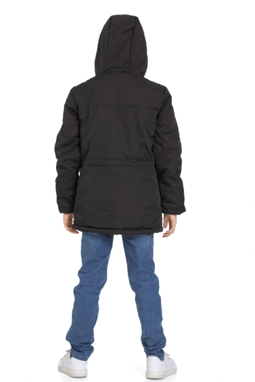 Cepli Kapşonlu Erkek Çocuk Mont 4224