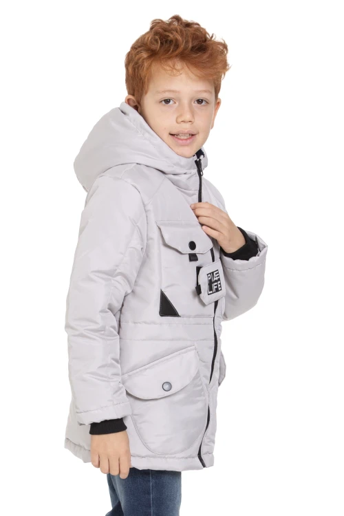 Cepli Kapşonlu Erkek Çocuk Mont 4224