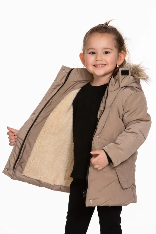 Cepli Kız Çocuk Mont 3264