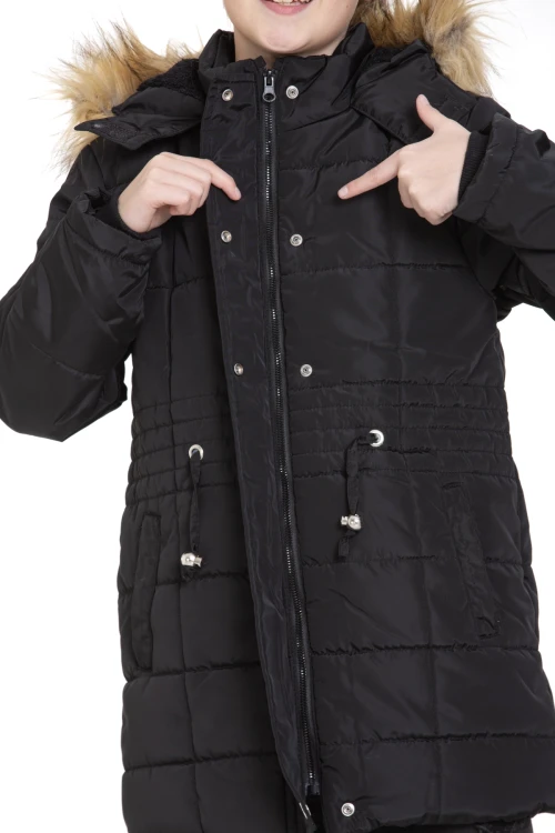 Cepli Kız Çocuk Mont 4210