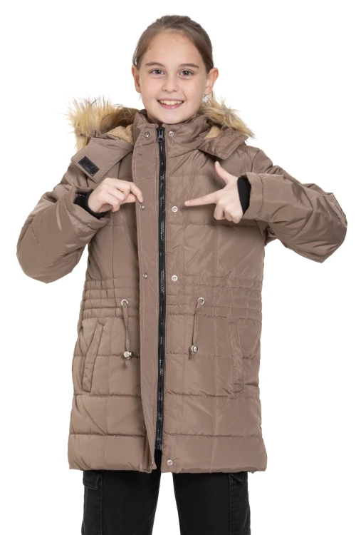 Cepli Kız Çocuk Mont 4210