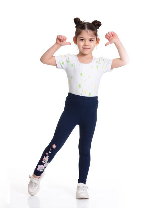 Çiçek Baskılı 2li Tayt 54876