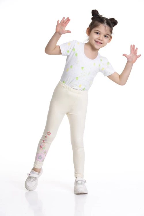 Çiçek Baskılı 2li Tayt 54876