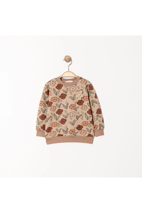Çiçek Baskılı Sweat 11984