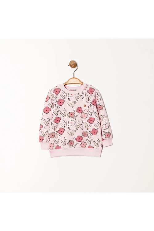 Çiçek Baskılı Sweat 11984