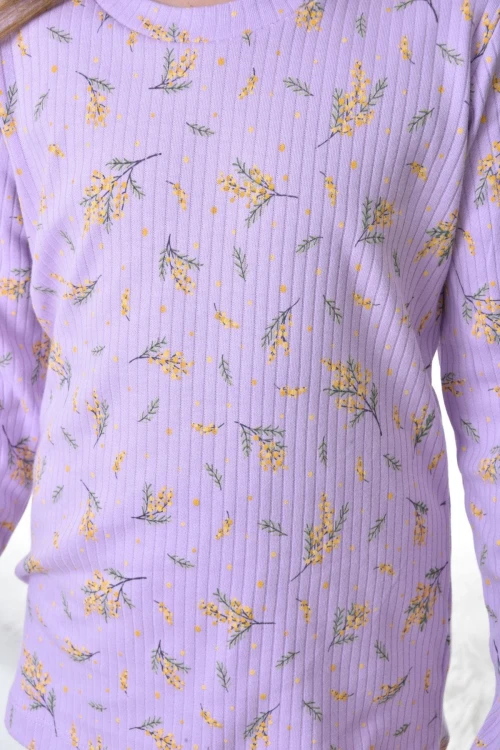 Çiçek Desenli Pijama Takım 11310