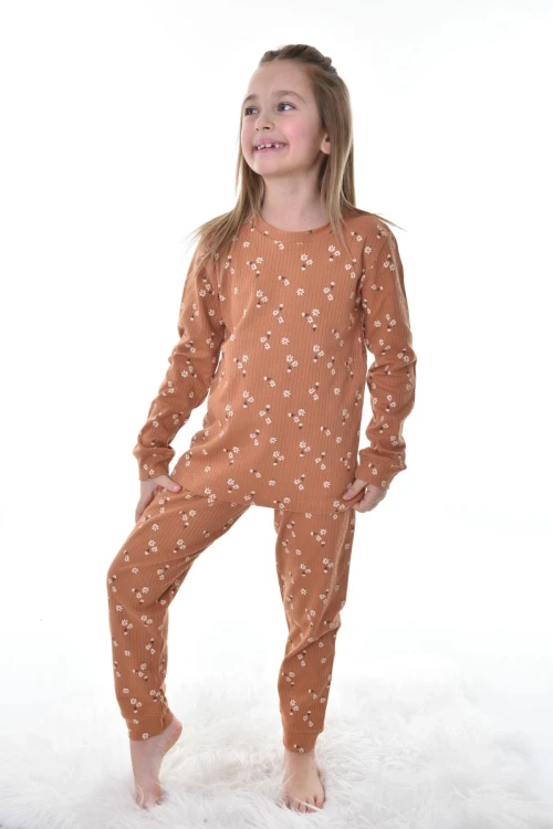 Çiçek Desenli Pijama Takım 11315