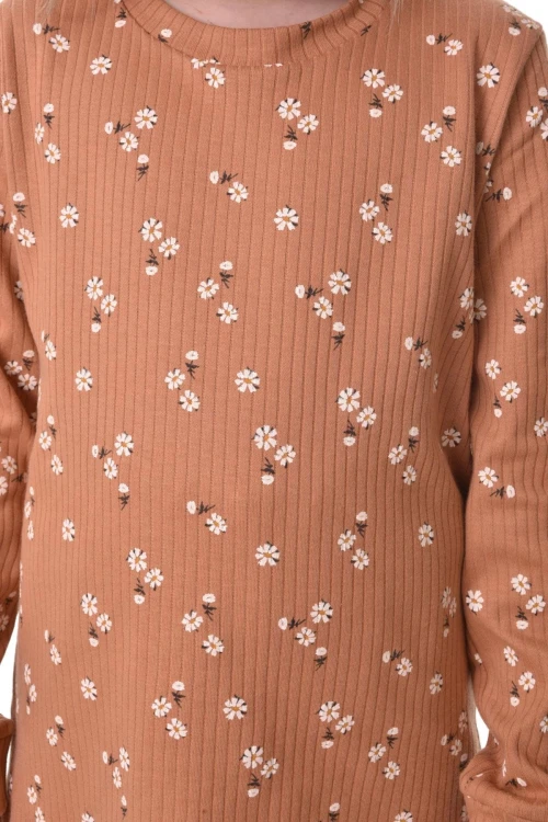 Çiçek Desenli Pijama Takım 11315