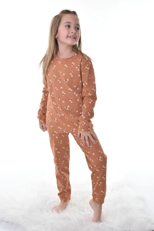 Çiçek Desenli Pijama Takım 11315