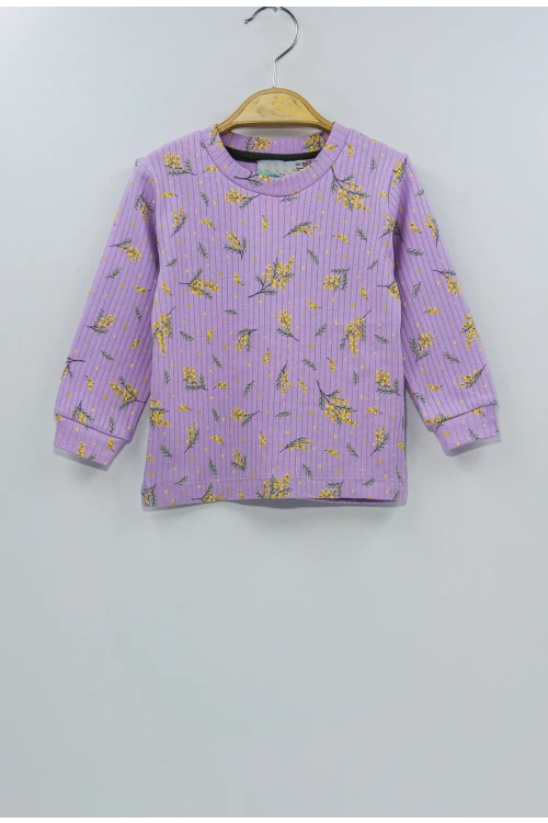 Çiçek Desenli Pijama Takımı 11110