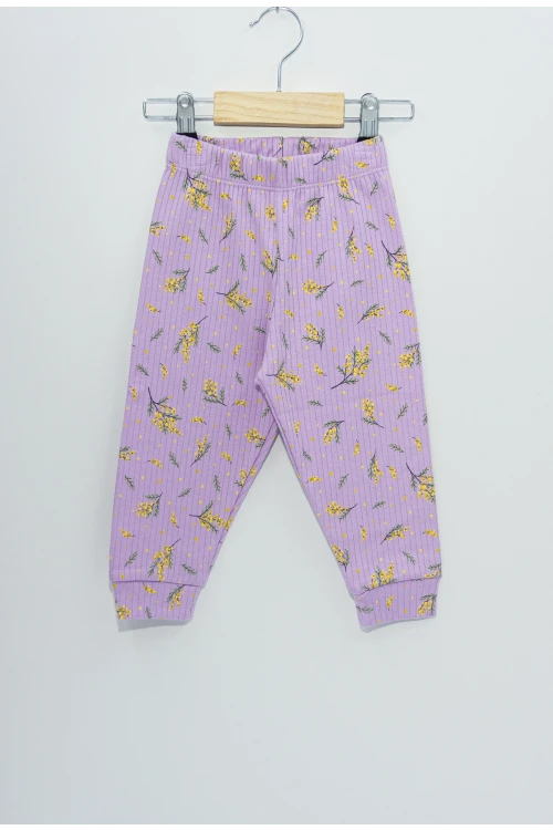 Çiçek Desenli Pijama Takımı 11110