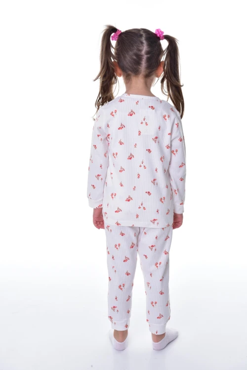 Çiçek Desenli Pijama Takımı 11216