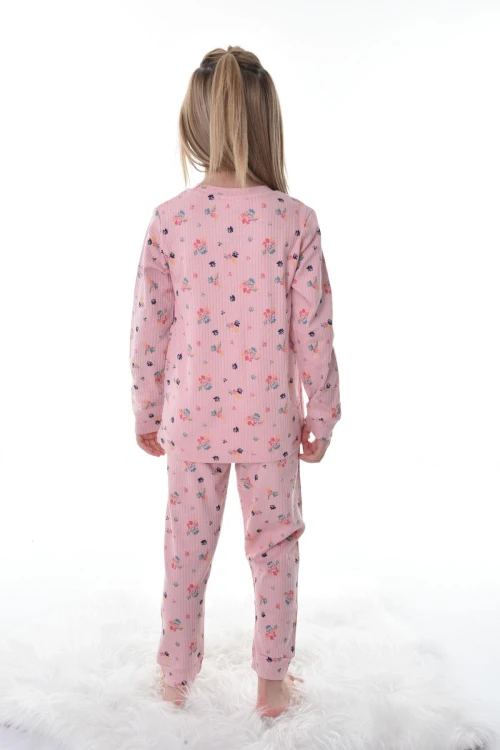 Çiçek Desenli Pijama Takımı 11221