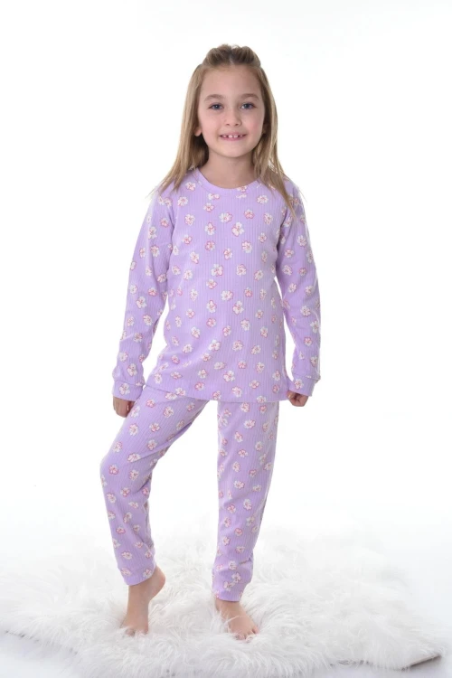 Çiçek Desenli Pijama Takımı 11222