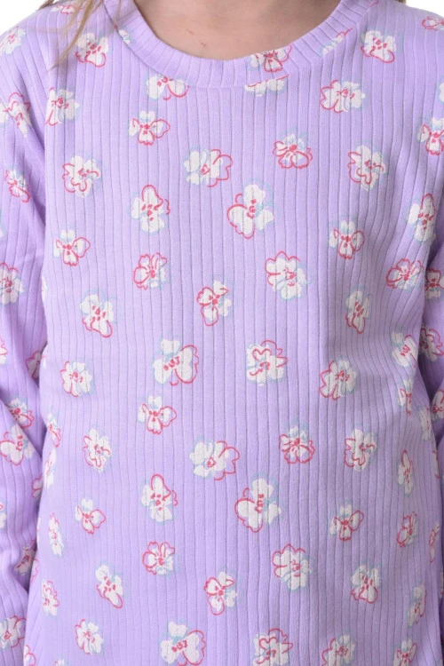 Çiçek Desenli Pijama Takımı 11222