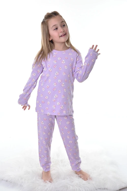 Çiçek Desenli Pijama Takımı 11222