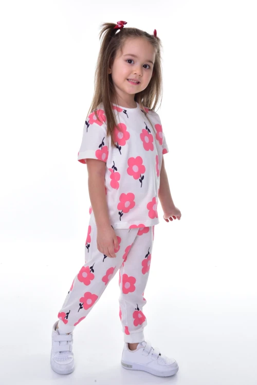 Çiçek Desenli Pijama Takımı 21207