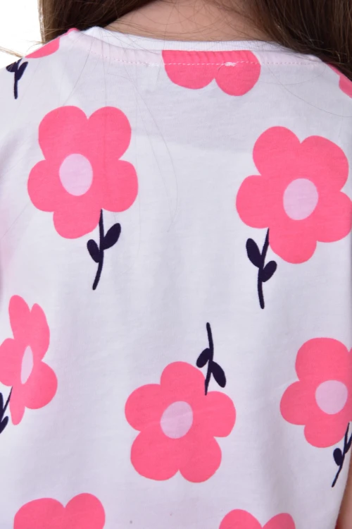 Çiçek Desenli Pijama Takımı 21207