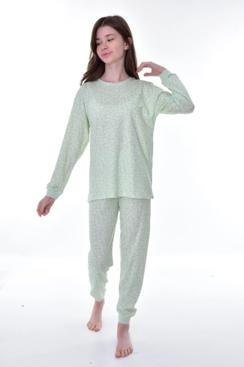 Çiçek Desenli Pijama Takımı 21226