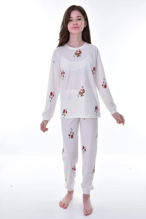 Çiçek Desenli Pijama Takımı 21252