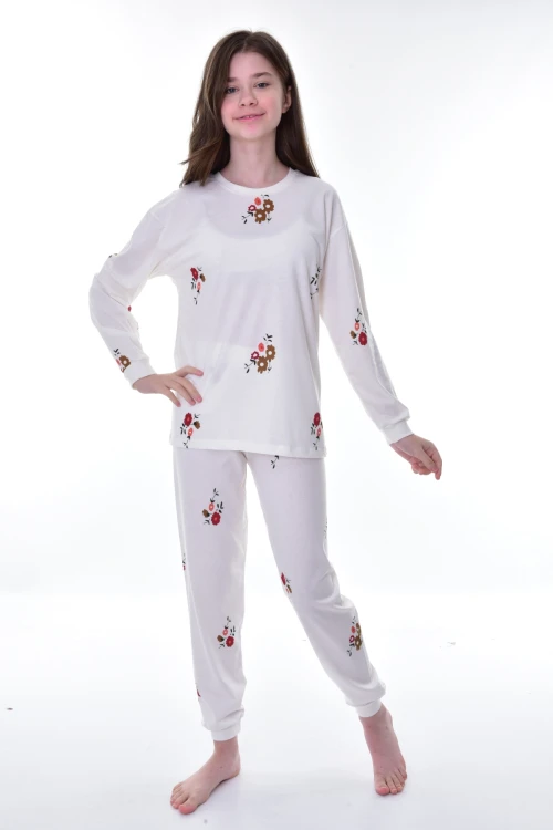 Çiçek Desenli Pijama Takımı 21252