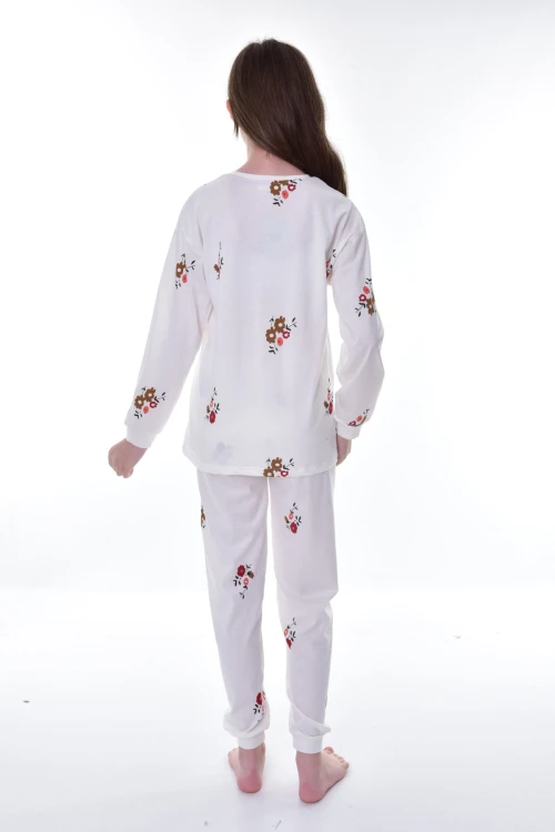 Çiçek Desenli Pijama Takımı 21252