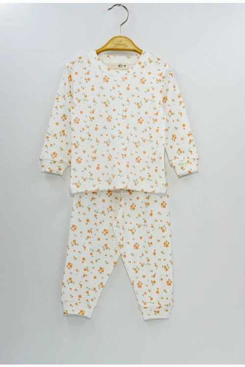 Çiçek Desenli Pijama Takımı 23220