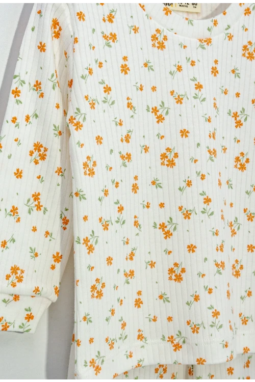 Çiçek Desenli Pijama Takımı 23220