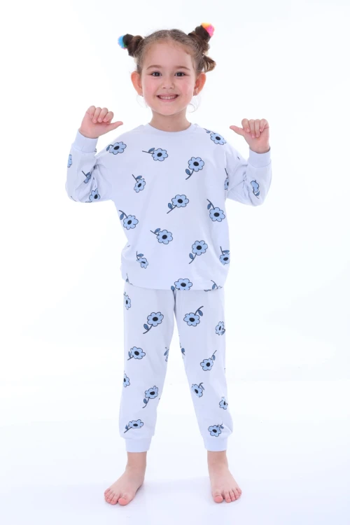 Çiçek Desenli Pijama Takımı 31211