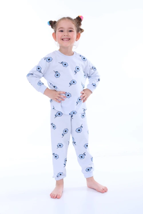 Çiçek Desenli Pijama Takımı 31211