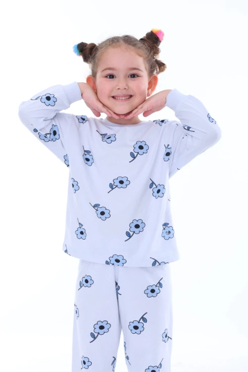 Çiçek Desenli Pijama Takımı 31211