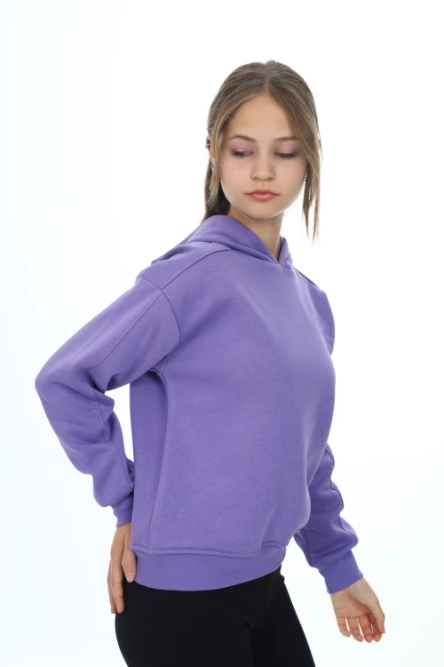 Çiçek İşlemeli Kız Sweat 7191