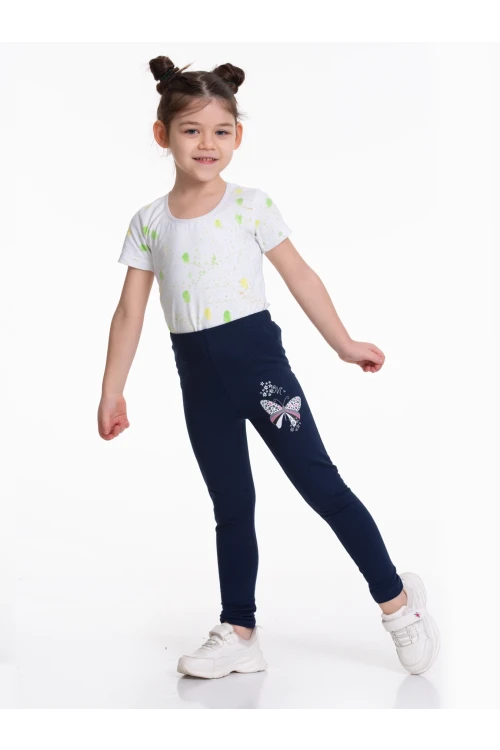 Çiçekli Kelebek Baskılı 2li Tayt 54877