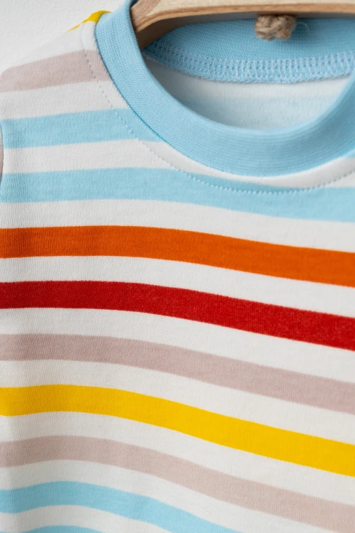 Çizgili Bebek 2Li Body 9704