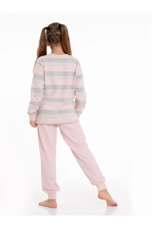 Çizgili Kız Pijama Takımı 54505