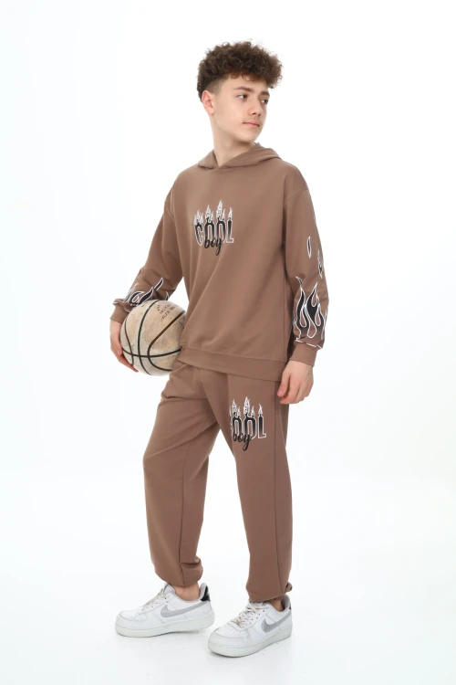 Cool Boy Baskılı Erkek Takım 7127