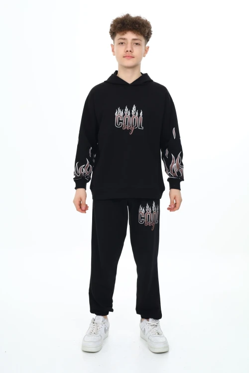 Cool Boy Baskılı Erkek Takım 7127