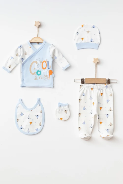 Cool Camp Baskılı Erkek Bebek 5li Set 3000