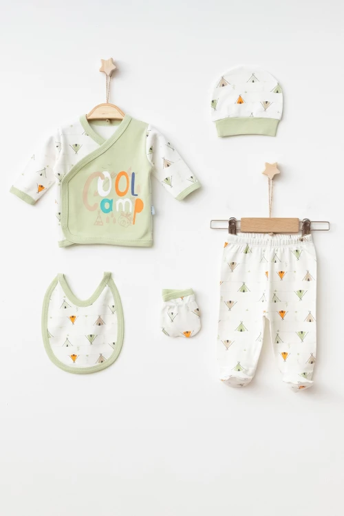 Cool Camp Baskılı Erkek Bebek 5li Set 3000