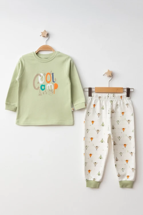 Cool Camp Baskılı Pamuklu Pİjama Takımı 45161