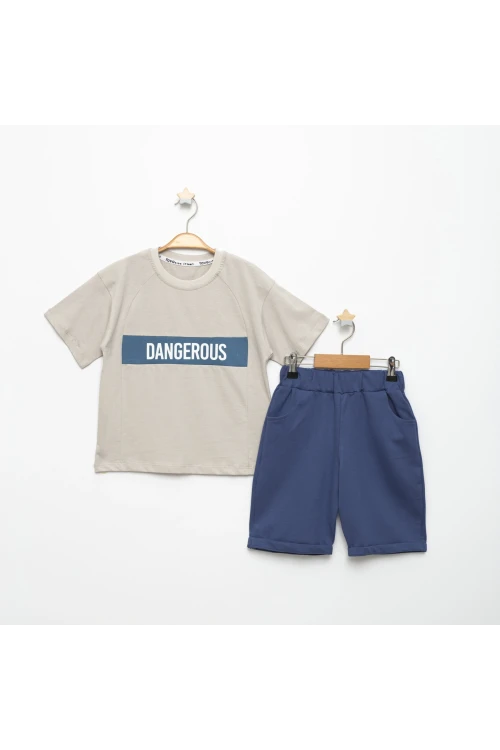 Dangerous Baskılı Erkek Takım 15348