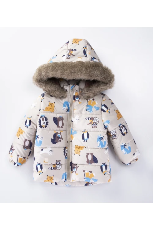 Desenli Erkek Çocuk Mont 51325